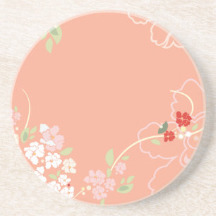 Floral Line Art Coaster