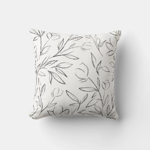 Floral Line Art Cushion