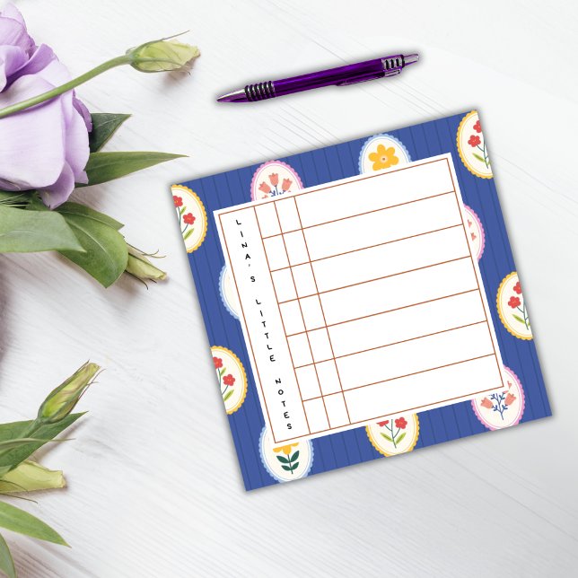 Floral Lined Frame – Blossom Time Sticky Notes (Creator Uploaded)