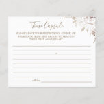 Floral Lines Time Capsule wedding anniversary card<br><div class="desc">Add your own information and for further customisation,  click the link "click to customise further".
~ Check collection for matching games,  invitation,  signs,  and more ~</div>