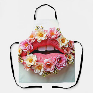 Floral Lips Artistry Apron