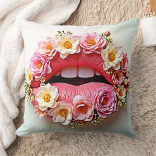 Floral Lips Artistry Cushion