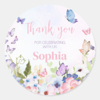 Floral Little Butterfly Birthday Party