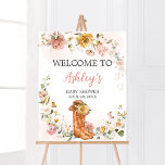 Floral Little Cowgirl Baby Shower Welcome Poster<br><div class="desc">Make your event special with this Cowgirl Boots Baby Shower with our cute and lovely printable Welcome Sign featuring adorable Pink Cowgirl Baby Shower theme. Download,  personalise,  and create lasting memories with this perfect touch for your joyous celebration!

BS726</div>