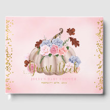 Floral Little Pumpkin Girl Baby Shower Baby Shower