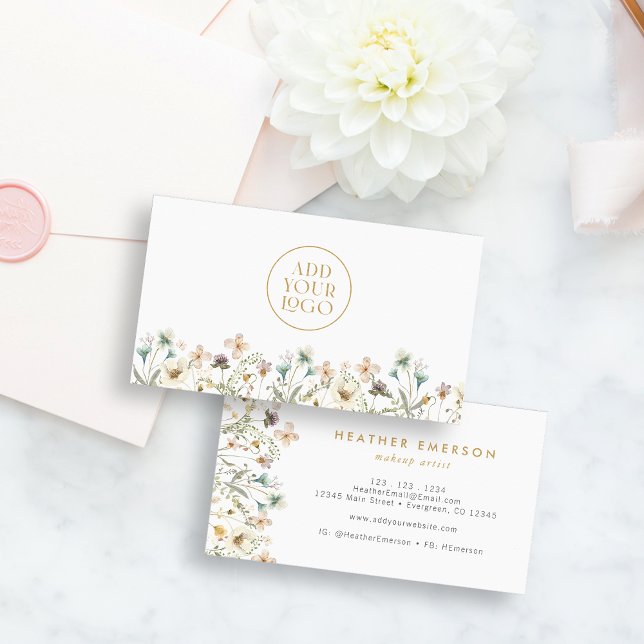 Floral Logo Business Card (Creator Uploaded)
