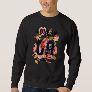 Floral London Illustration Graphic  I Love London Sweatshirt