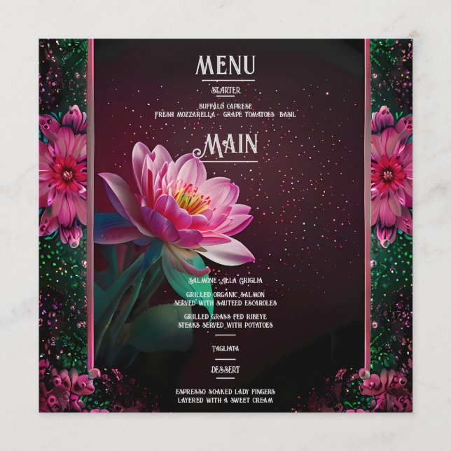 Floral Lotus Wedding Suite | Starry Night Romance Programme (Front)