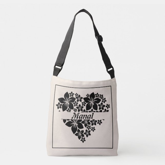 Floral Love Heart Tote (Front)