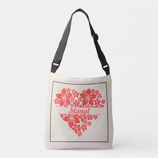 Floral Love Heart Tote (Front)