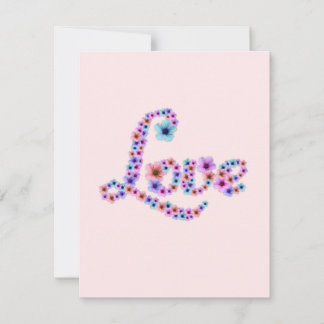 Floral Love Holiday Card
