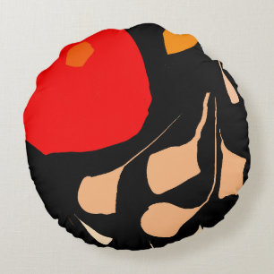 Floral love illustration Round Pillow