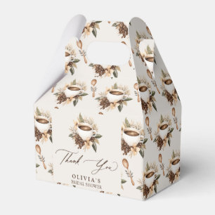 Floral Love is Brewing Bridal Shower Thank You Favour Box