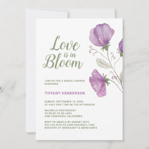 Floral Love is in Bloom Bridal Shower Invitation