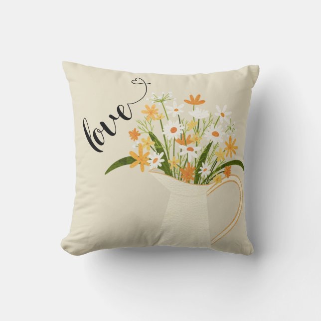 Floral Love Pillow (Front)