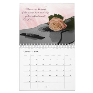 Floral Love Quotes 2023 Calendar