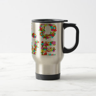 floral love travel mug
