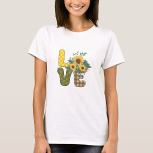 Floral Love Word T-Shirt