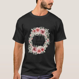 Floral Loved 87 87Th Mom Mothers Day T-Shirt