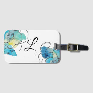 Floral Luggage Tag