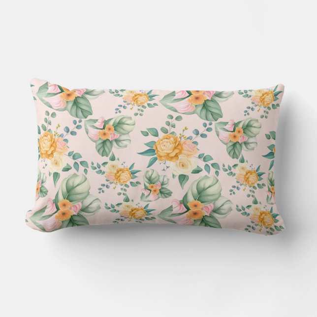 Floral Lumbar Cushion (Front)