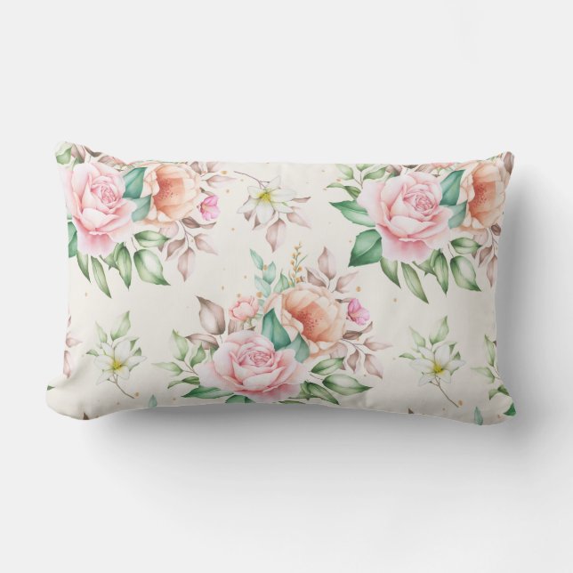 Floral Lumbar Cushion (Front)