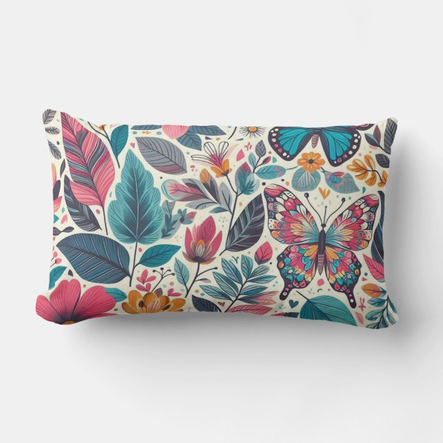 Floral Lumbar Cushion (Front)