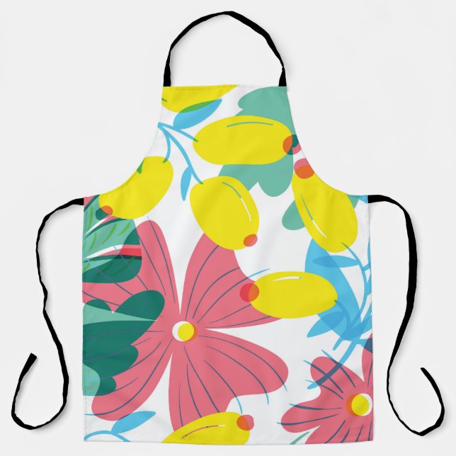 Floral Luminescence: Bright Summer Apron (Front)