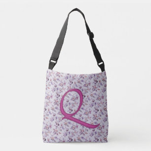 Floral Luxury Monogram Q Crossbody Bag