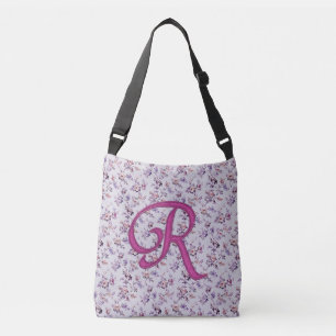 Floral Luxury Monogram R Crossbody Bag