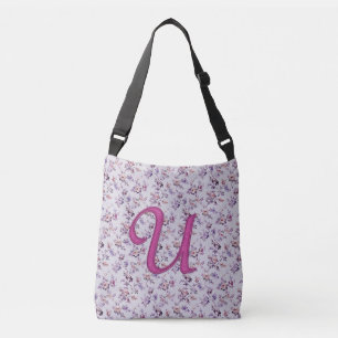 Floral Luxury Monogram U Crossbody Bag