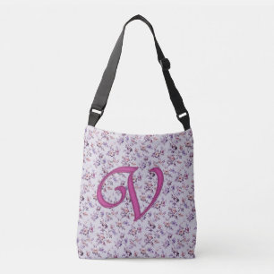 Floral Luxury Monogram V Crossbody Bag