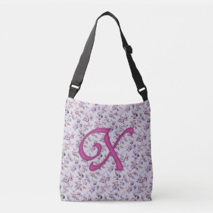 Floral Luxury Monogram X Crossbody Bag