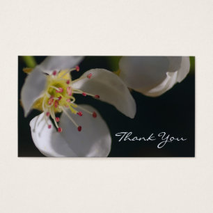 Floral macro thank you card