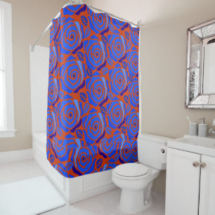 FLORAL MAGENTA! SHOWER CURTAIN