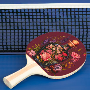 Floral Magic Potion - Witchy Vibes Ping Pong Paddle
