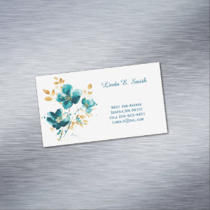 Floral Magnetic Calling Card