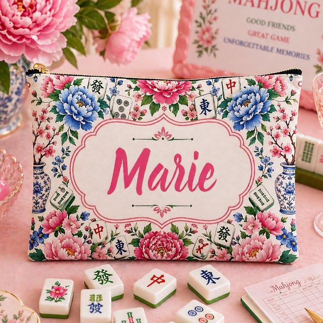 Floral Mahjong Tile Bag Personalised (Creator Uploaded)