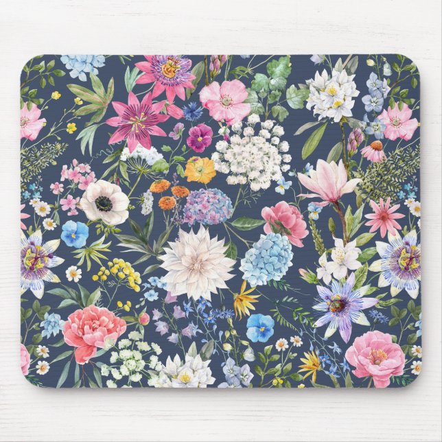 Floral - Maisy  Mouse Mat (Front)