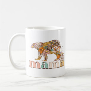 Floral Mama Bear Coffee Mug