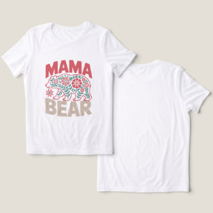 Floral Mama Bear – Cute Mother's Day Gift Tri-Blend Shirt
