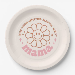 Floral Mama Paper Plate
