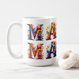 Floral MAMA personalised Coffee Mug