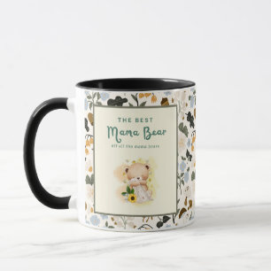 Floral Mama Typography Design Mug