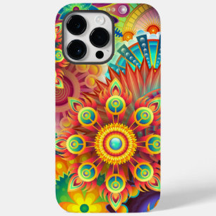 Floral Mandala Collage Psychedelic Case-Mate iPhone 14 Pro Max Case