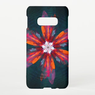 Floral Mandala Flowers Orange Red Blue Abstract Samsung Galaxy Case