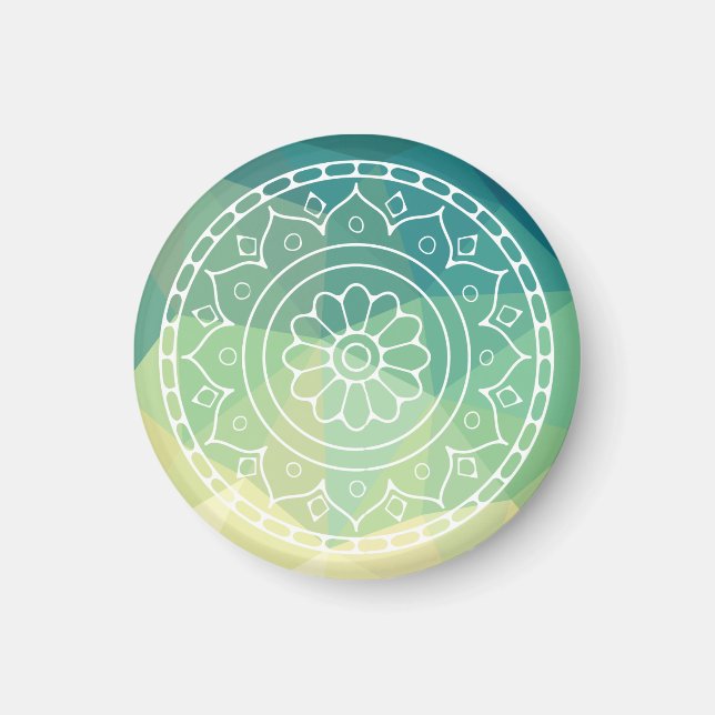 Floral Mandala Inspiration Harmony  Magnet (Front)