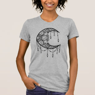 Floral Mandala Moon Women's T-Shirt
