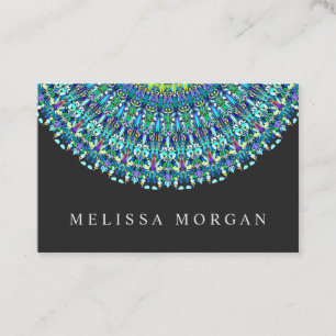 Floral Mandala Ornament Business Card