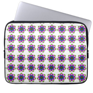Floral Mandala Pattern Laptop Sleeve